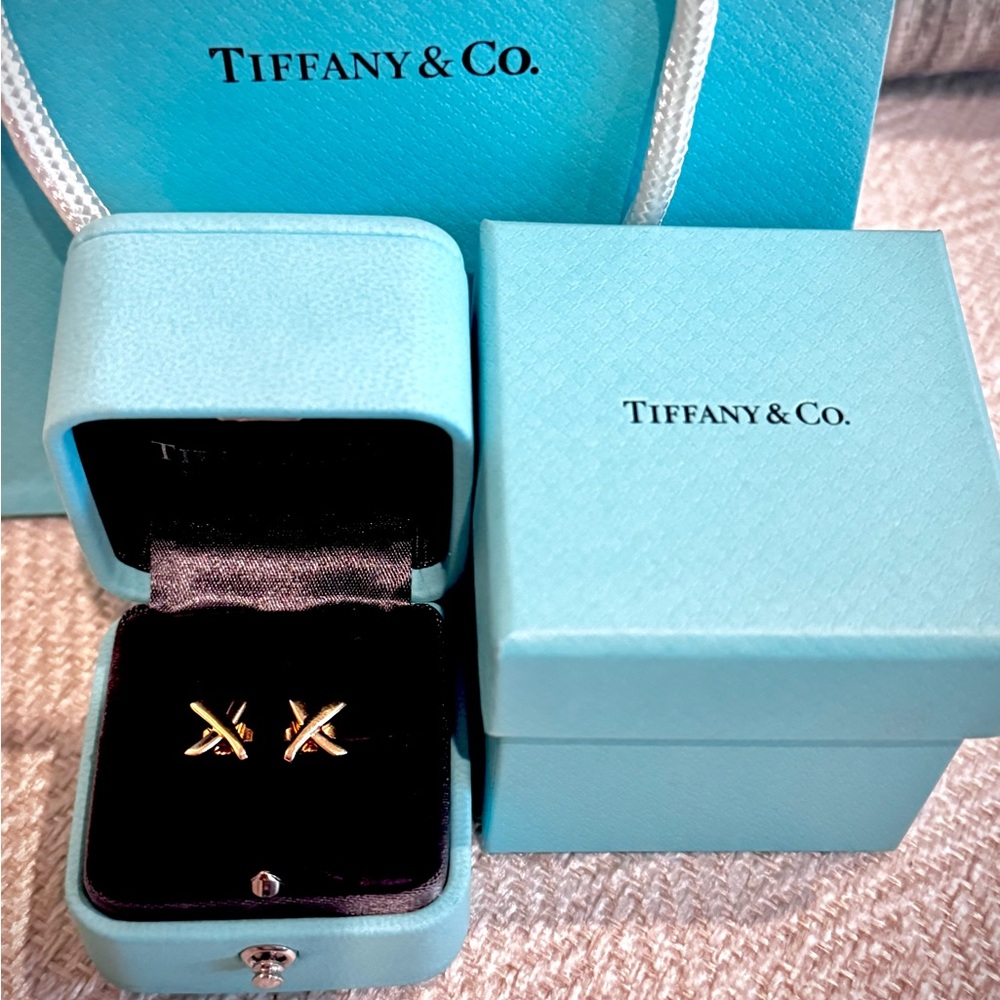 Tiffany & Co. Rose Gold Stud Earrings - Picture 8 of 8